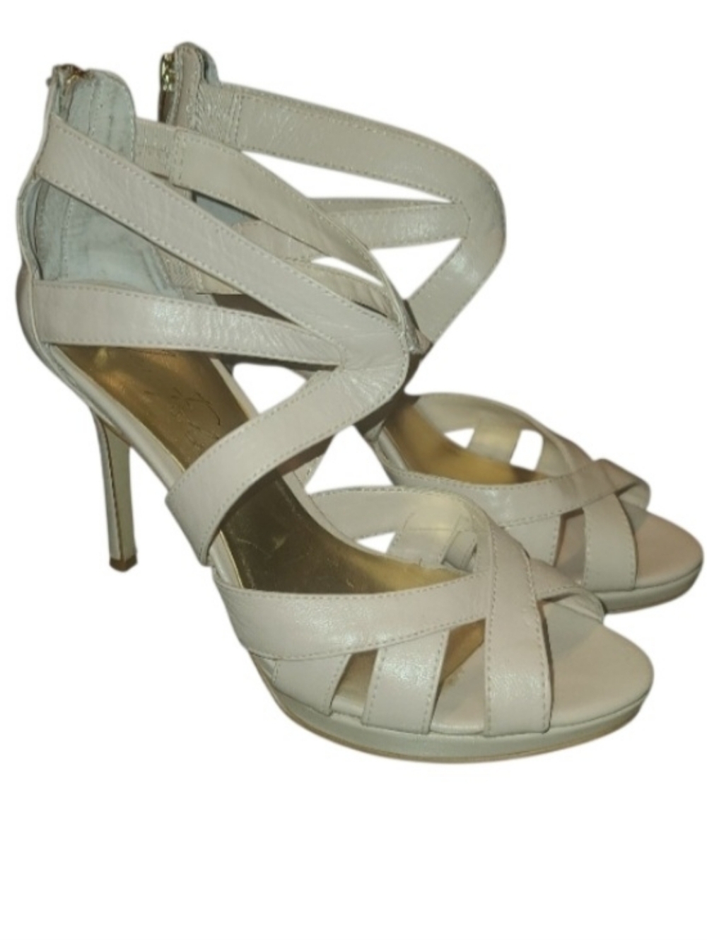 Marc Fisher Heeled Strap Sandal Blush Pink 8.5